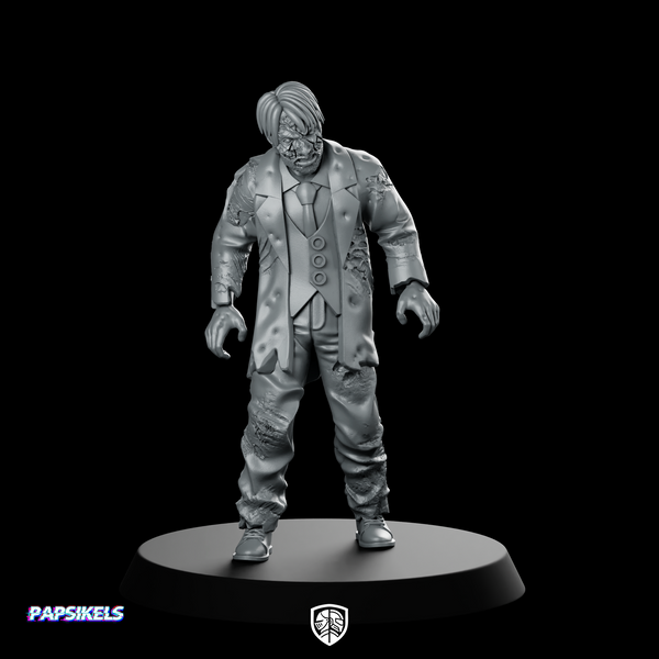 Town Zombie 4 Zombie Suited Undead Corporate