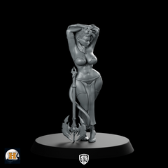 Vaelith Axe Miniature Demoness Warrior Pose