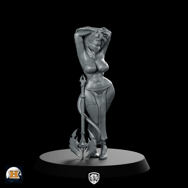Vaelith Axe Miniature Demoness Warrior Pose
