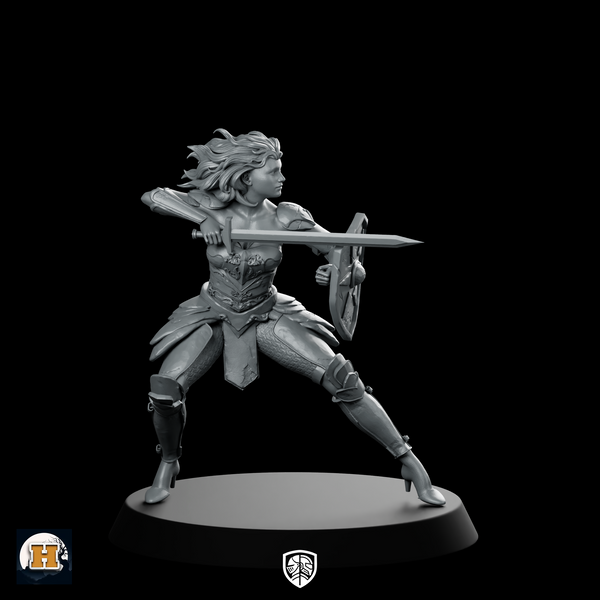 Vina Alt Miniature Warrior Shieldmaiden Swordswoman