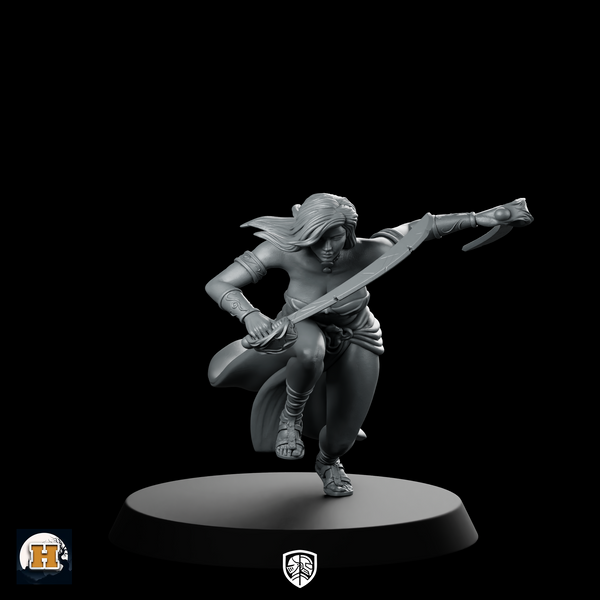 Violet Miniature Warrior Blade Dancer Rogue