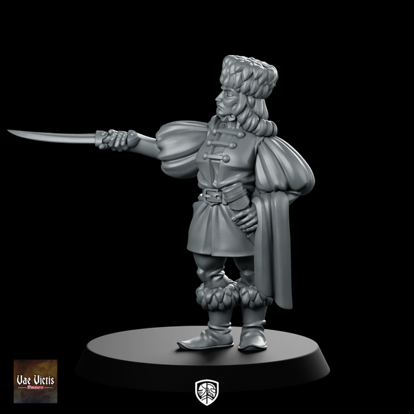 Fantasy Cossack Leader Miniature