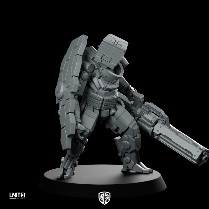Wardog 3V1 Sci Fi Miniature Armoured Shield