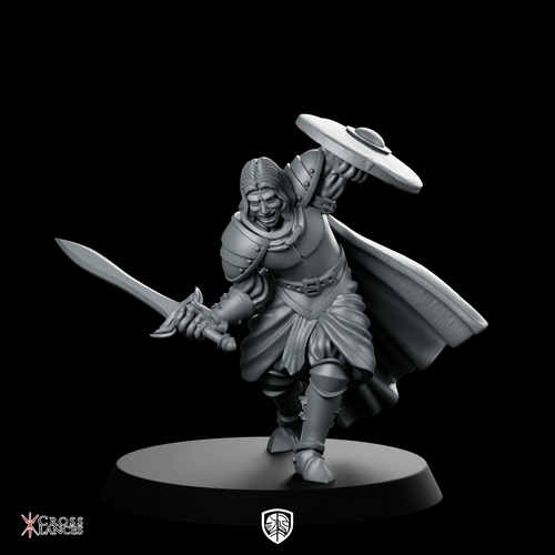 Warrior Miniature Duelist Swordsman Buckler