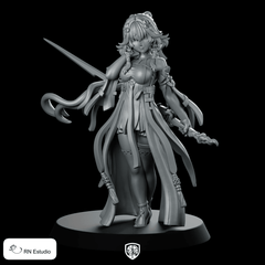 Wuwa Changli Product Render Miniature Sword Maiden - RN Estudio - We Print Miniatures