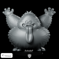 Yeti Product Render Miniature Fluffy Monster
