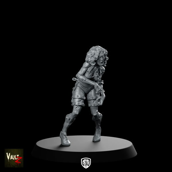 Zombie1 WPM Miniature Undead Female Zombie Shambling