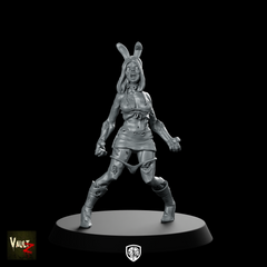 Zombie4 WPM Miniature Zombie Bunny Girl Undead