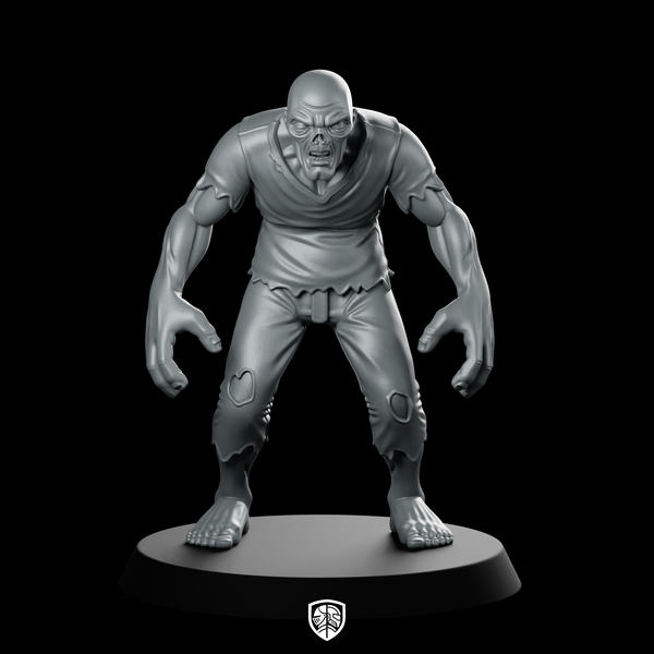 Zombie Shambling Miniature Undead Ghoul Bald