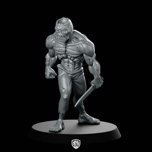 Zombie With Sword Miniature Zombie Swordsman Undead