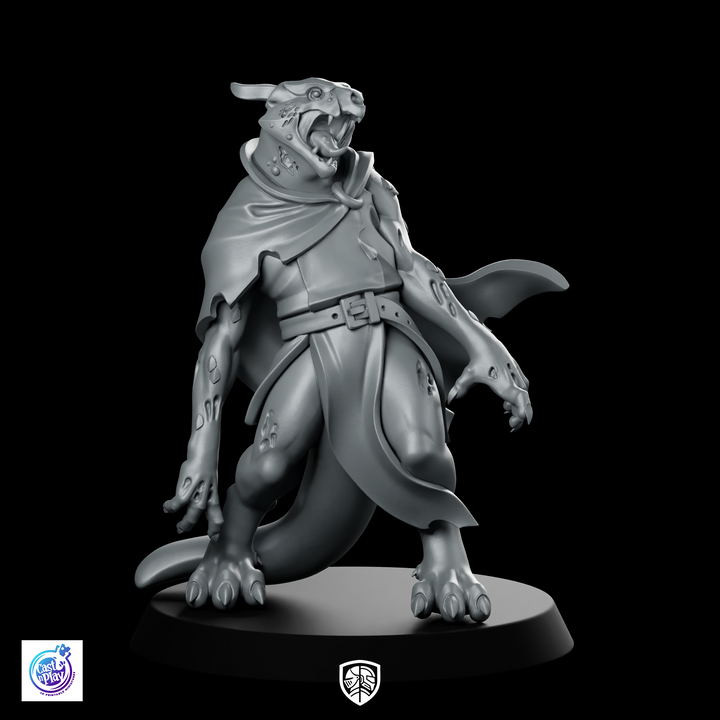 Zombified Dragonborn Miniature Undead Cloak