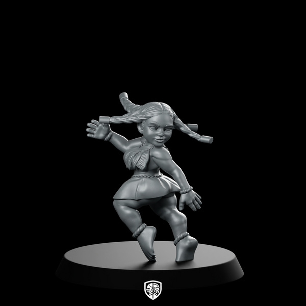 Miniature Pigtail Sprite Dancer
