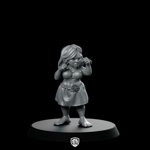 Miniature Hula Girl Chibi - RN Estudio - We Print Miniatures