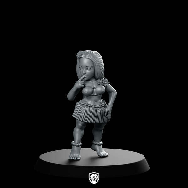Miniature Island Dancer Pinup