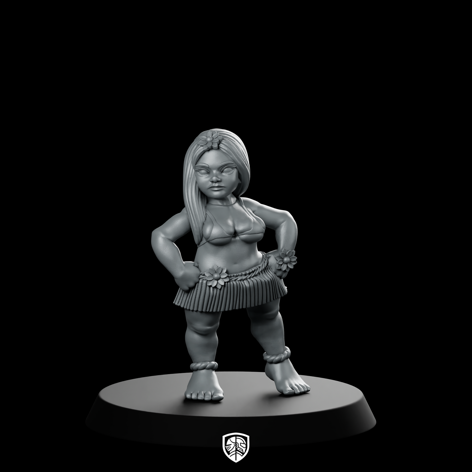 Miniature Hula Dancer Chibi