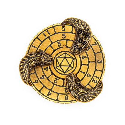 Prophecy Wheel | Dice Spinner | Ancient Gold - Tabletop Dominion - We Print Miniatures