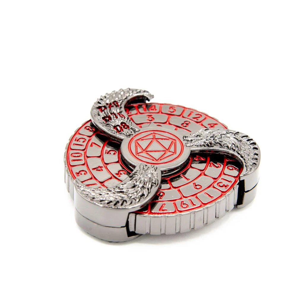 Prophecy Wheel | Dice Spinner | Black & Red - Tabletop Dominion - We Print Miniatures