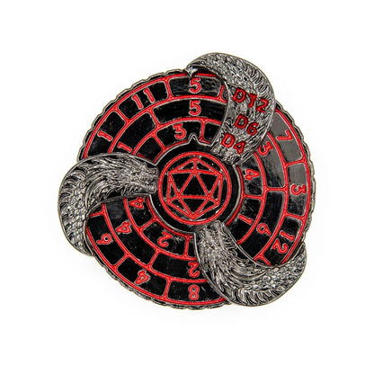 Prophecy Wheel | Dice Spinner | Black & Red - Tabletop Dominion - We Print Miniatures