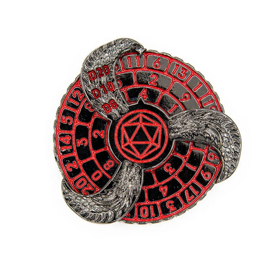 Prophecy Wheel | Dice Spinner | Black & Red - Tabletop Dominion - We Print Miniatures