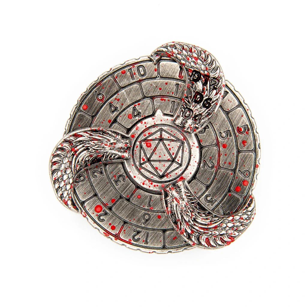 Prophecy Wheel | Dice Spinner | Blood Spatter - Tabletop Dominion - We Print Miniatures
