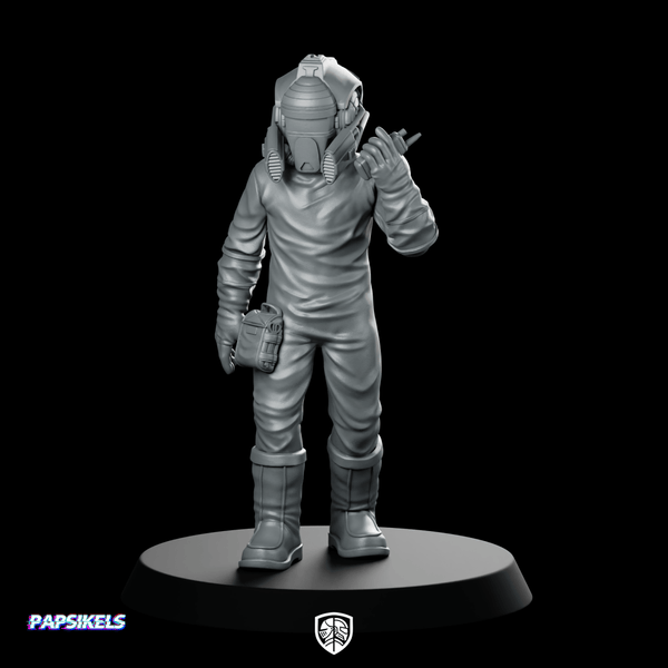 Protein Farmer 1 Miniature Sci - Fi Mad Scientist - Papsikels Miniatures - We Print Miniatures