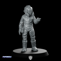 Protein Farmer 3 Miniature Sci-Fi Hazmat Smuggler