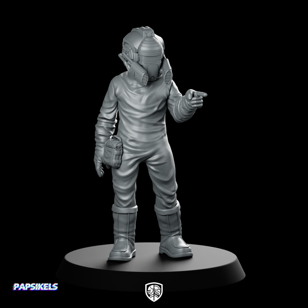 Protein Farmer 3 Miniature Sci-Fi Hazmat Smuggler