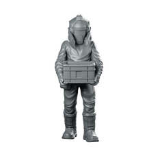 Protein Farmer 4 Miniature Hazmat Sci-Fi Smuggler Miniature 360 Spin 01
