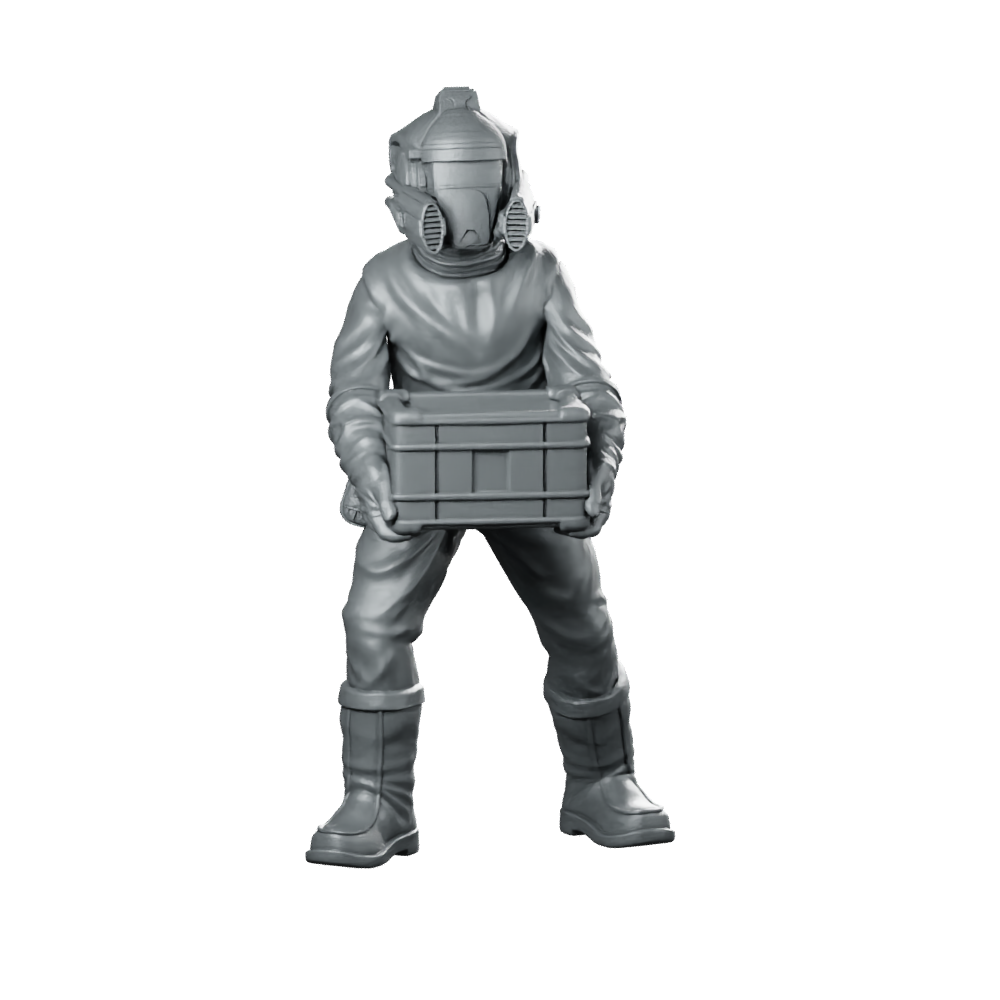 Protein Farmer 5 Miniature Hazard Suit Operative Miniature 360 Spin 01