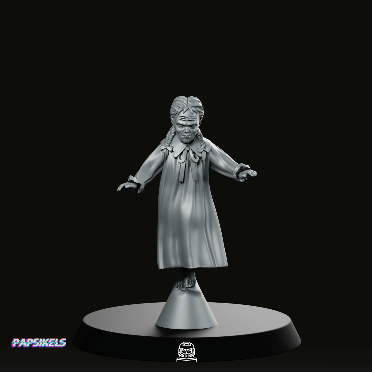 Psychic Powered Children Kiyoko Miniature - Papsikels Miniatures - We Print Miniatures