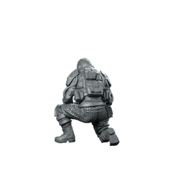 Psycho Tracers v1 Cyberpunk Miniature Kneeling Photographer Operative - Unit9 - We Print Miniatures