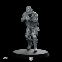 Psycho Tracers v2 Cyberpunk Miniature Rifleman Operative - Unit9 - We Print Miniatures