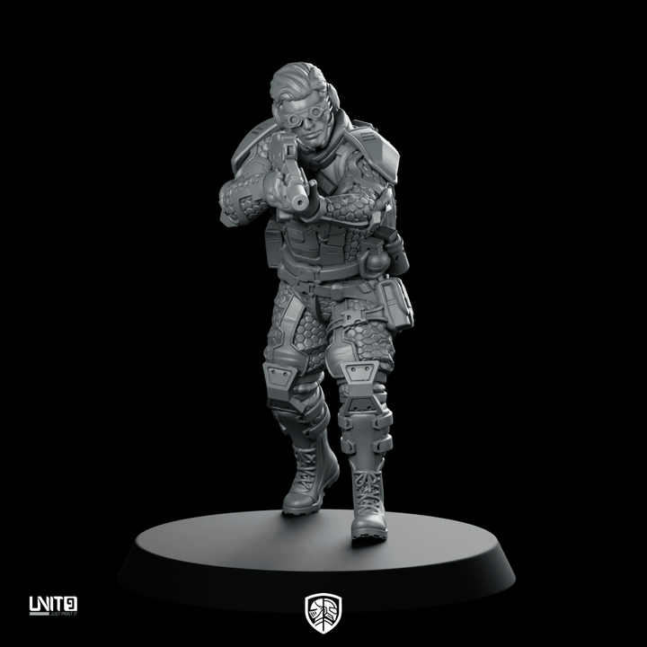 Psycho Tracers v2 Cyberpunk Miniature Rifleman Operative