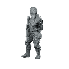 Psycho Tracers v3 Cyberpunk Miniature Rifle Operative - Unit9 - We Print Miniatures