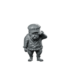 Pug Adventurer Miniature Sleepy Humorous Fantasy RPG Miniature 360 Spin 01