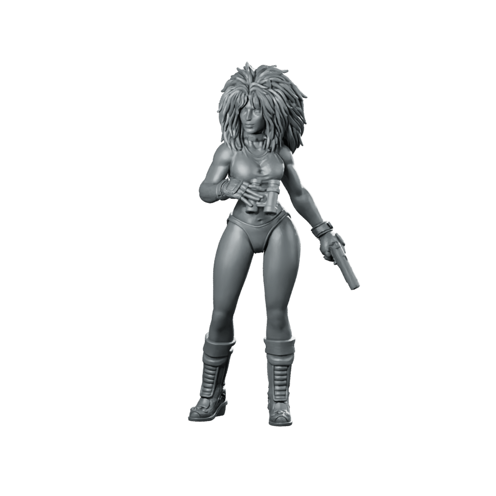 Puma Sister A1 Miniature Cyberpunk Scout Pistol - Papsikels Miniatures - We Print Miniatures
