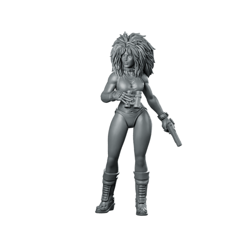 Puma Sister A1 Miniature Cyberpunk Scout Pistol - Papsikels Miniatures - We Print Miniatures