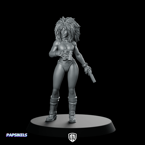 Puma Sister A1 Miniature Cyberpunk Scout Pistol - Papsikels Miniatures - We Print Miniatures