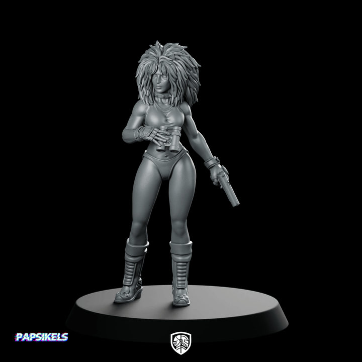 Figurine Puma Sister A1 – Éclaireuse cyberpunk au pistolet