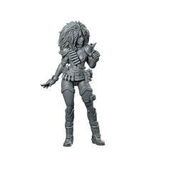 Puma Sister B1 Miniature Cyberpunk Operative Gunslinger - Papsikels Miniatures - We Print Miniatures