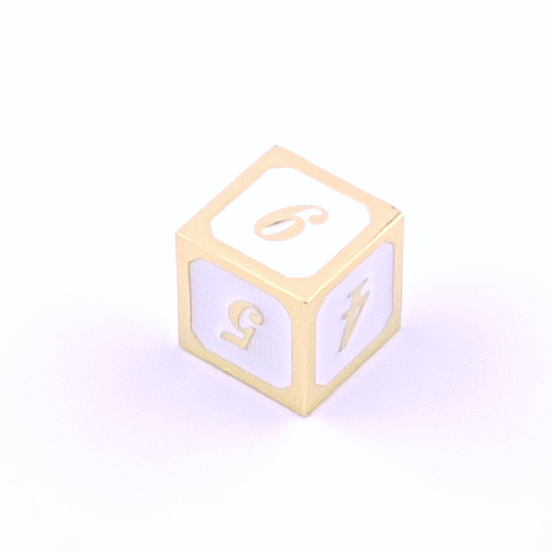 Pure Noble | Solid Metal Dice | 7 piece Set - Tabletop Dominion - We Print Miniatures