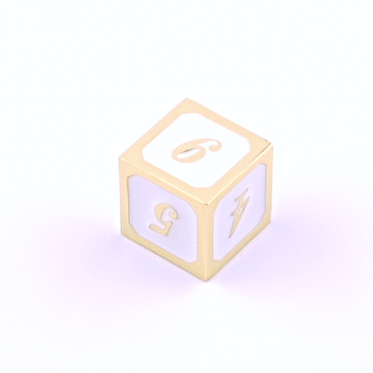 Pure Noble | Solid Metal Dice | 7 piece Set - Tabletop Dominion - We Print Miniatures
