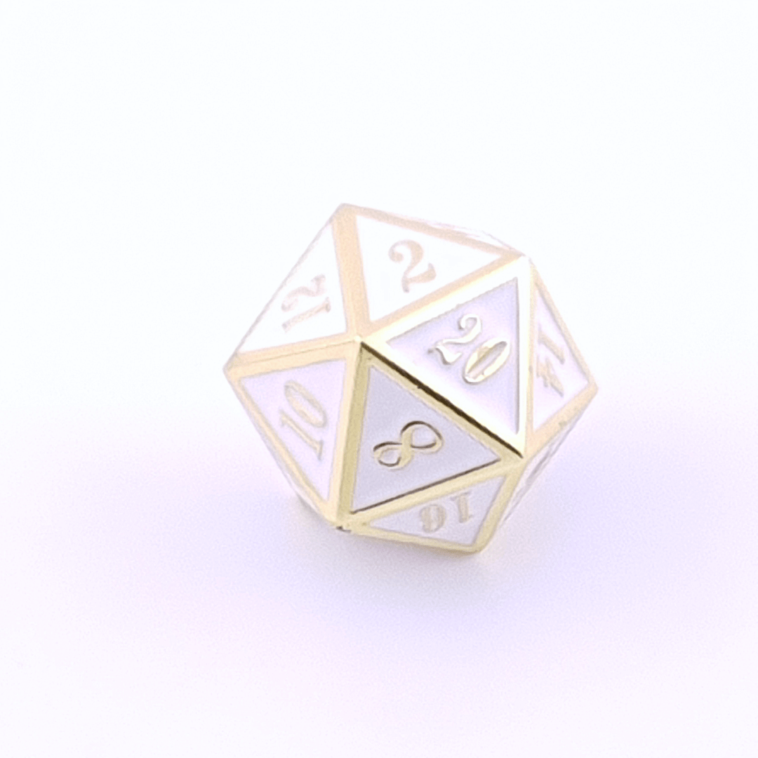 Pure Noble | Solid Metal Dice | 7 piece Set - Tabletop Dominion - We Print Miniatures