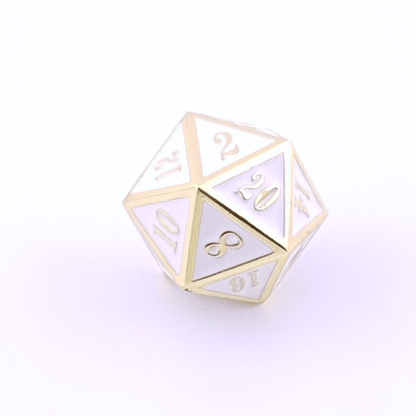 Pure Noble | Solid Metal Dice | 7 piece Set - Tabletop Dominion - We Print Miniatures