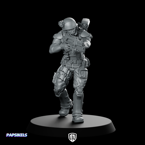 Pvt Dave Olsen Miniature Sci-Fi Combat Cameraman