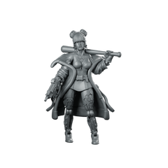Quadro Kantos Bouncer Cyberpunk Miniature Female Raygun Miniature 360 Spin 01
