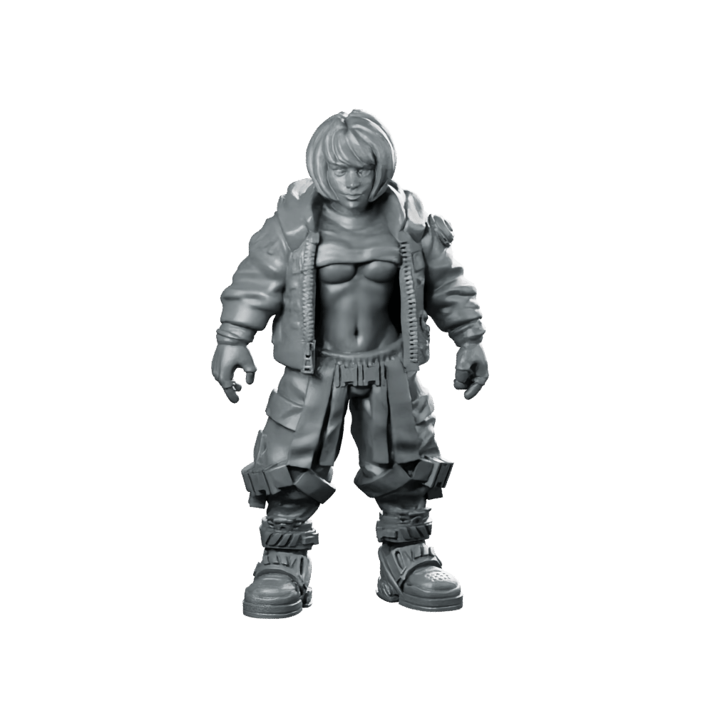 Quadro Kantos Gang Member Trixie Ann Gonazales - Papsikels Miniatures - We Print Miniatures