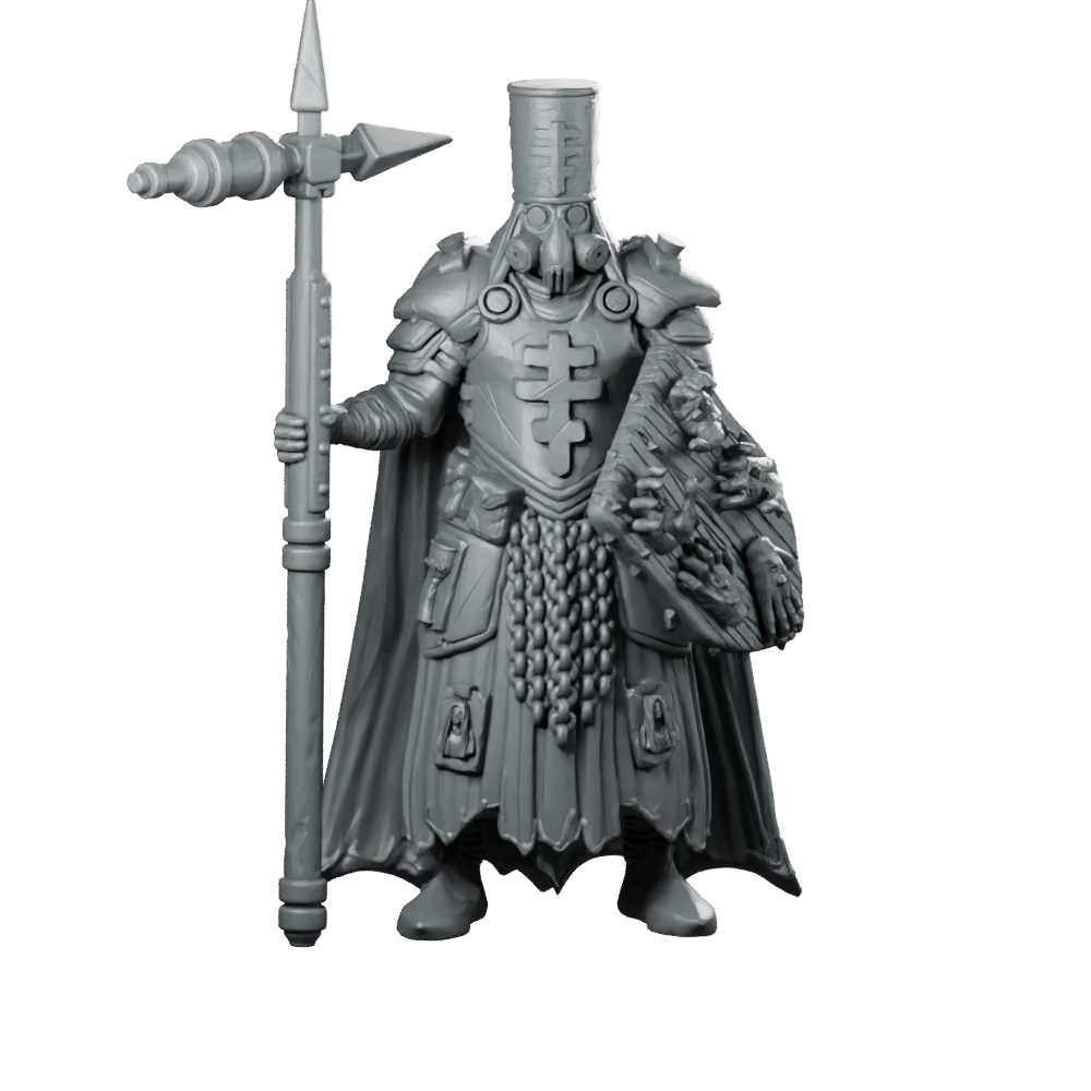 Trench Soldier Quiapo Castigator 1 Miniature Armoured - Papsikels Miniatures - We Print Miniatures