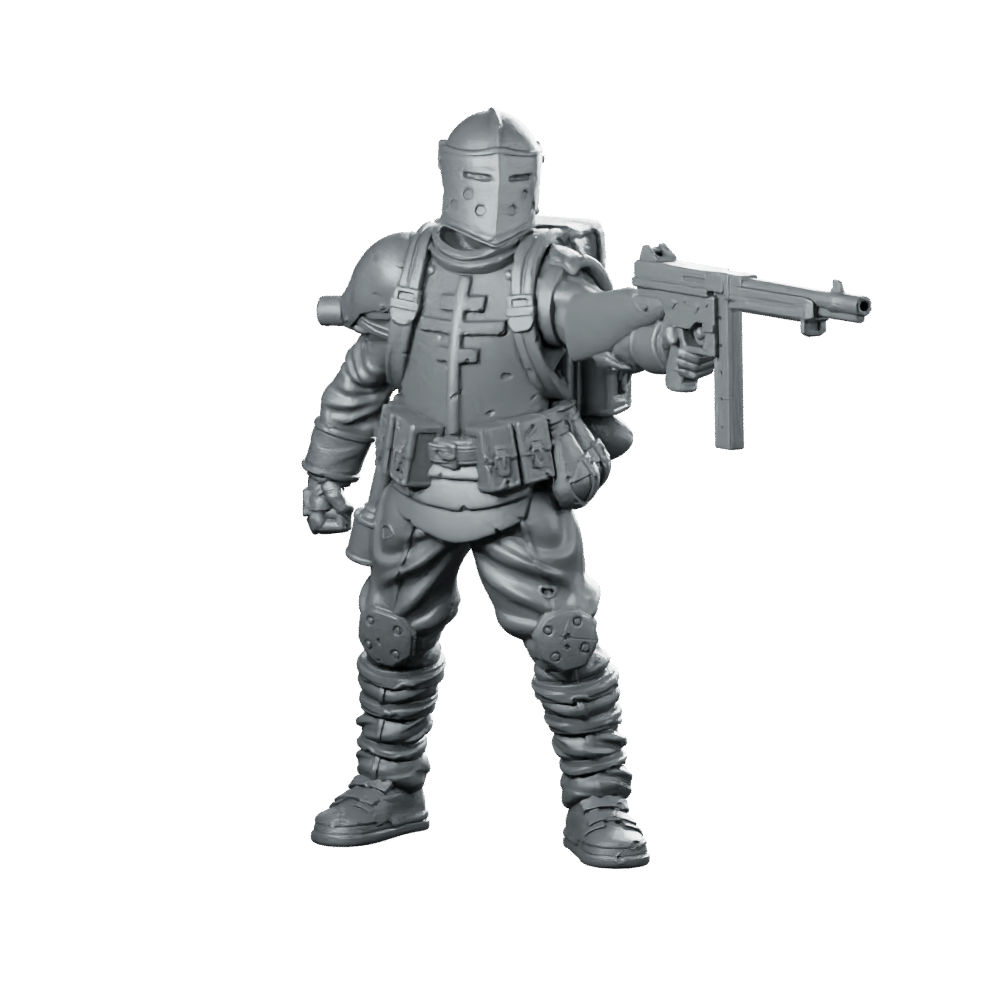 Trench Crusade Quiapo Combat District Engineer 1 Miniature - Papsikels Miniatures - We Print Miniatures