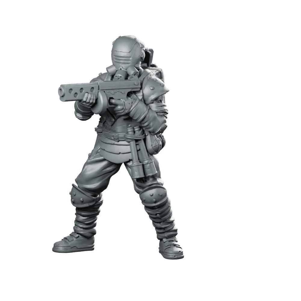 Trench Crusade Quiapo Combat District Engineer 2 Miniature Miniature 360 Spin 01